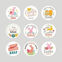 Happy Easter Sale Label vector