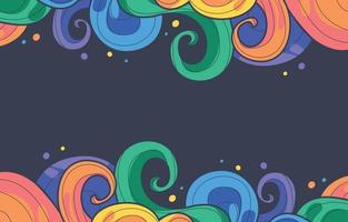 Fondo de ondas abstractas coloridas