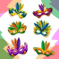 Rio Mask Festival icon vector