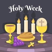 Holy Week Background vector