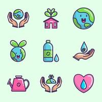 Earth day Icon Collection vector