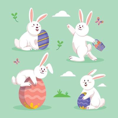 Easter Rabbit Character Set