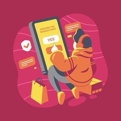 Transaction Untact Concept