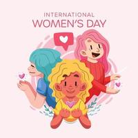 concepto del día internacional de la mujer vector