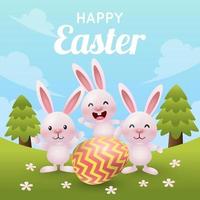 Happy Easter Background vector