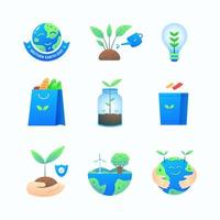 Earth Day Icon Collection vector