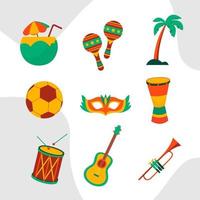 Colorful Rio Carnival Icon vector