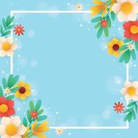 Spring Nature Template Background vector