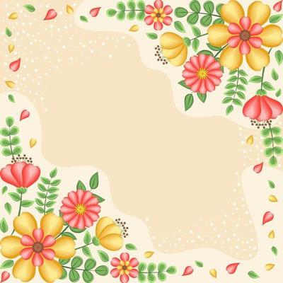 Colourful and Beautiful Spring Floral Background
