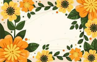 fondo floral fresco de primavera vector