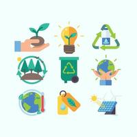 Set of Earth Day Icons vector