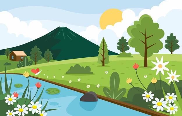 Nature Spring Landscape