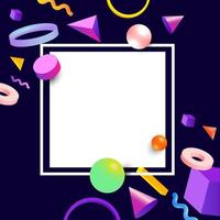 Abstract Geometric 3D Background vector