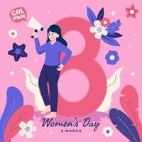 International Women's Day Illustration vector
