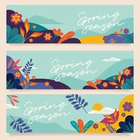 Pretty Colorfull Spring Season vector