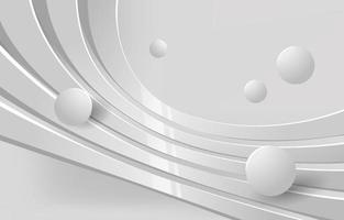 3D Curve White Background vector