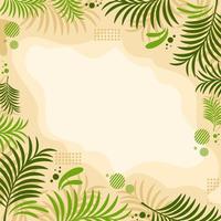 Flat Background of Palm Sunday vector