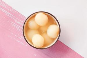 Indian sweet in a bowl on table photo