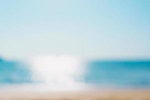 Blurred tropical beach background photo