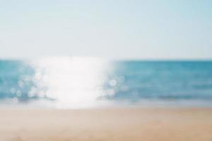 Blurred tropical beach background photo