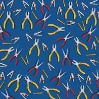 Cute pliers pattern vector