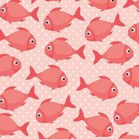 Coral fish pattern background vector