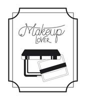 eye shadows make up in frame vector