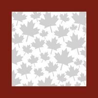 Maple leaf of canada frame design vector