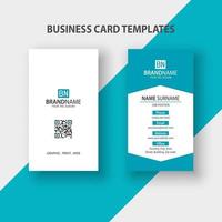 Modern Vertical Business Card Template. Stationery Design, Flat Design, Print Template, Vector illustration.