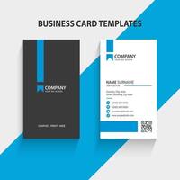 Modern Vertical Business Card Template. Stationery Design, Flat Design, Print Template, Vector illustration.