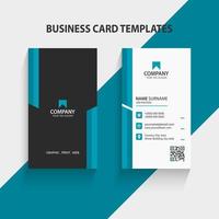Modern Vertical Business Card Template. Stationery Design, Flat Design, Print Template, Vector illustration.
