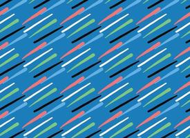 Vector texture background, seamless pattern. Hand drawn, colorful on blue background.