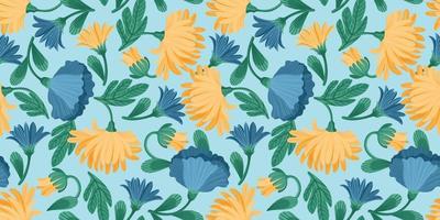 Floral seamless pattern. Vector design for paper, cover, fabric, interior decor and other use
