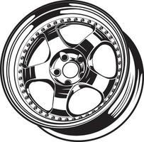 car wheel illustration for conceptual design.