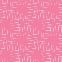 Vector seamless texture background pattern. Hand drawn, pink colors.