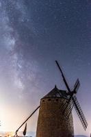 Windmill with the Milky Way photo