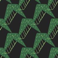 Vector seamless texture background pattern. Hand drawn, green, black colors.