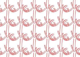 Vector texture background, seamless pattern. Hand drawn, red, white colors.