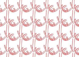 Vector texture background, seamless pattern. Hand drawn, red, white colors.