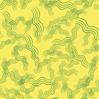 Vector seamless texture background pattern. Hand drawn, yellow, green colors.