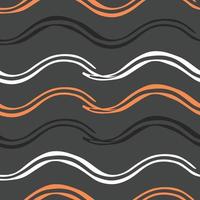 Vector seamless texture background pattern. Hand drawn, black, grey, orange, white colors.