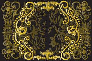 Floral Swirl Decorative Ornament Background vector