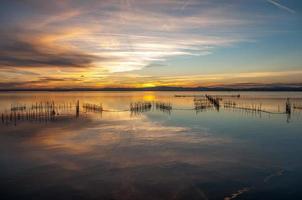 Estuario de la Albufera de Valencia, España foto