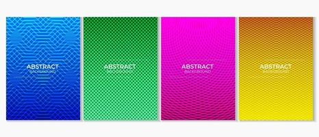 Minimalist Colorful Abstract Gradient Design vector