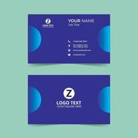 Blue Nice Business Card Template vector