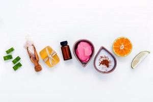 Skincare top view photo