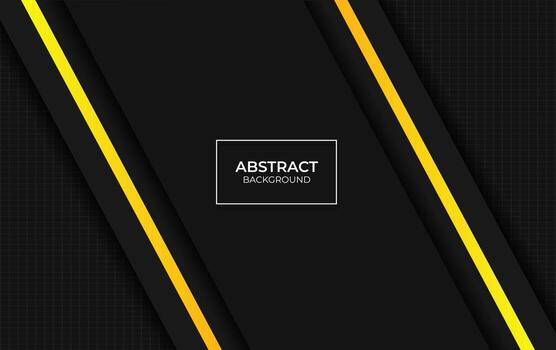 presentación fondo de diseño amarillo y negro vector