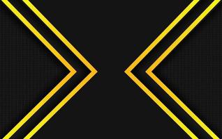 Backgroun presentation yellow and black design vector