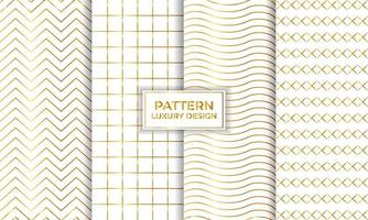 Luxury geometric seamless pattern set, decorative wallpaper. vector