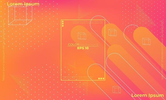 Fondo abstracto moderno minimalista con formas geométricas y líneas. vector